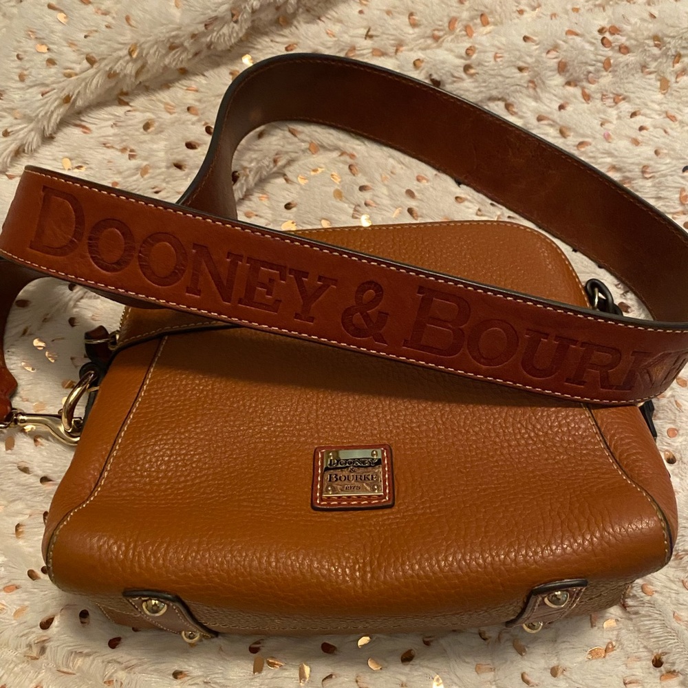 Dooney and Burke crossbody with guitar strap